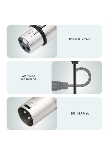 30CM 3 Pin Xlr Dişi Çift Erkek Y Ayırıcı Kablosu Mikrofon Ayırıcı Kablosu Ses Adaptörü (Yurt Dışından) indirimleri