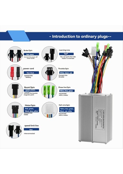 Ebike 3 Mod 36V 48V 20A Sinewave Denetleyicisi 350W/500W Motor Elektrik Scooter Parçaları Için 9 Tüp Ebike Denetleyici (Yurt Dışından) fiyatları