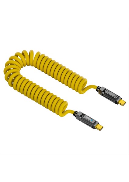 Pd 140W Ekleme Hızlı Şarj Veri Kablosu 20GBPS 8k Hd C - C Yay Kablosu Tip C Ölçeklenebilir Genişletici Kablosu (Yurt Dışından)