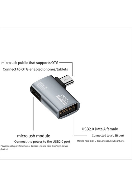 4K Otg Kablo Adaptör Güç Açı Tasarımı ile Usb&#39 Ye Mikro-Usb&#39 Ye Sağlandı Tablet Tv (Sol) Için Uygun (Yurt Dışından) indirimleri