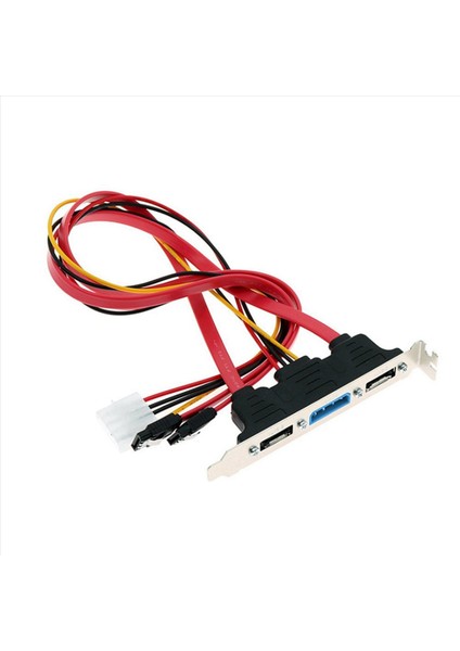 3x Pc Dıy Sata-Esata ve 4pın Ide Molex Power Pcı Braket Yuva Kablosu Harici Sabit Sürücü Için Tam Yükseklikte Profil (Yurt Dışından) fiyatları