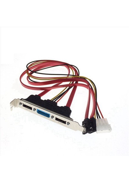 3x Pc Dıy Sata-Esata ve 4pın Ide Molex Power Pcı Braket Yuva Kablosu Harici Sabit Sürücü Için Tam Yükseklikte Profil (Yurt Dışından) modelleri