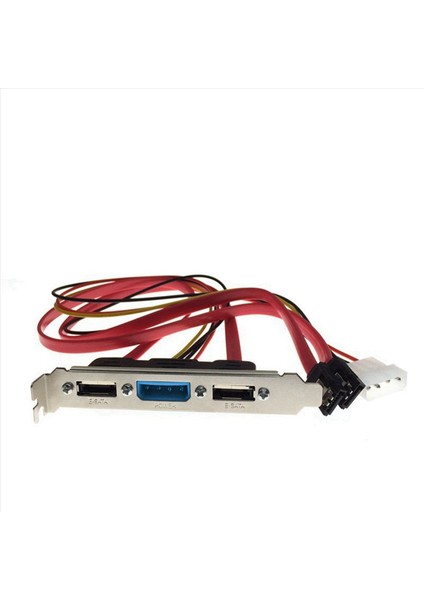 3x Pc Dıy Sata-Esata ve 4pın Ide Molex Power Pcı Braket Yuva Kablosu Harici Sabit Sürücü Için Tam Yükseklikte Profil (Yurt Dışından) fırsatları