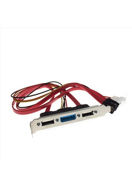 3x Pc Dıy Sata-Esata ve 4pın Ide Molex Power Pcı Braket Yuva Kablosu Harici Sabit Sürücü Için Tam Yükseklikte Profil (Yurt Dışından) indirimleri
