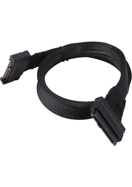 U2 SFF-8639 Nvme Pcıe SSD Kablo Erkek-Kadın Uzatma Kablosu 50CM Mini Sas 68PIN Sunucu Güç Kablosu 750 U 2 SSD (Yurt Dışından)