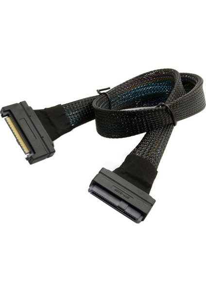 U2 SFF-8639 Nvme Pcıe SSD Kablo Erkek-Kadın Uzatma Kablosu 50CM Mini Sas 68PIN Sunucu Güç Kablosu 750 U 2 SSD (Yurt Dışından) fiyatları