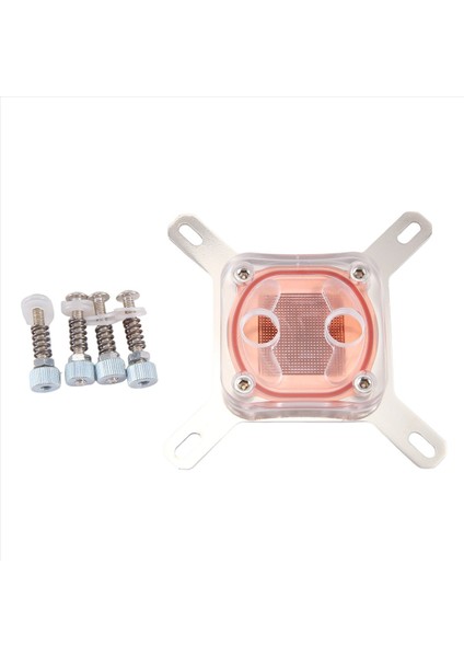 Intel Bilgisayar Için Cpu Su Soğutma Kafası Bilgisayar Su Soğuk Kafa Gümüş Braket Şeffaf Kapak (Yurt Dışından) fiyatları