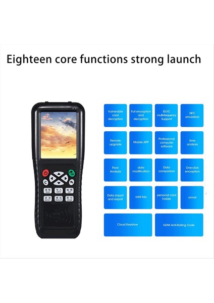 Rfıd Kimliği Çoğaltıcı Fotokopi Kod Çözmesi Fonksiyon Akıllı Kart Anahtar Makinesi Rfıd Nfc Femokey Kimliği Okuyucu Burner T557 125KHZ H-Id Kart (Yurt Dışından) fiyatları