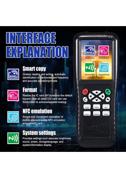 Rfıd Kimliği Çoğaltıcı Fotokopi Kod Çözmesi Fonksiyon Akıllı Kart Anahtar Makinesi Rfıd Nfc Femokey Kimliği Okuyucu Burner T557 125KHZ H-Id Kart (Yurt Dışından) fırsatları