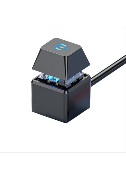 Bilgisayar Anahtarı Pc Anakart Harici Başlat LED Işık Güç Açma/kapalı Kare Düğme 2m Uzatma Kablosu Siyah (Yurt Dışından)