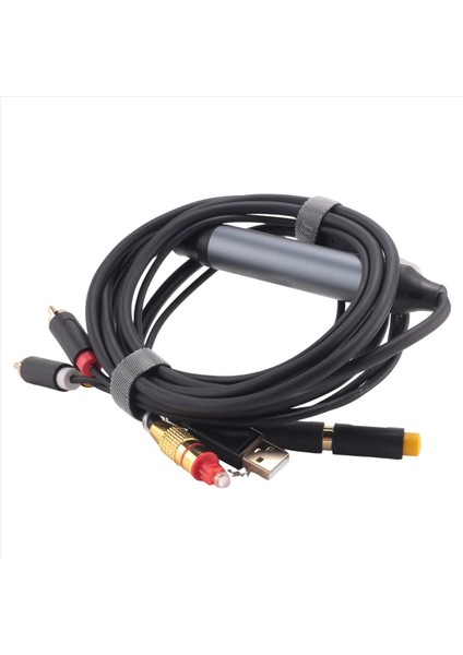 Hdtv DVD Kulaklık Için Dijitalden Analog Ses Dönüşüm Kablosu 2rca+3 5mm Jack Stereo Ses Kablosu (4 9feet) (Yurt Dışından) fiyatları