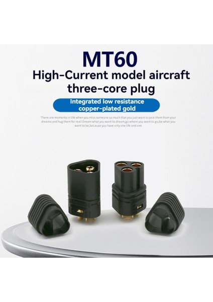10 Çift MT60 Motor 3 Kutup Konektörü Fişi Erkek ve Kadın Rc Esc Için Motordan Motor (Yurt Dışından) modelleri