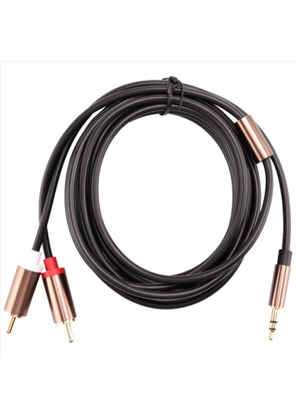 Jack 3 5mm Ila 2 Rca Ses Kablosu Aux Splitter 3 5mm Stereo Erkek - Erkek Rca Adaptör 2 Hoparlör Kablosu 1m (Yurt Dışından)