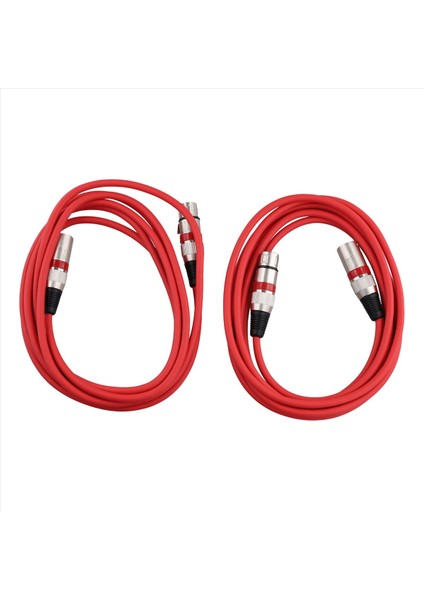 Xlr Erkek - Kadın Ses Kablosu Mikrofon Ses Kartı Mikseri 3 Çekirdek Dengeli Kablo Dmx Aşamalı Aydınlatma Kontrol Kablosu (Yurt Dışından)