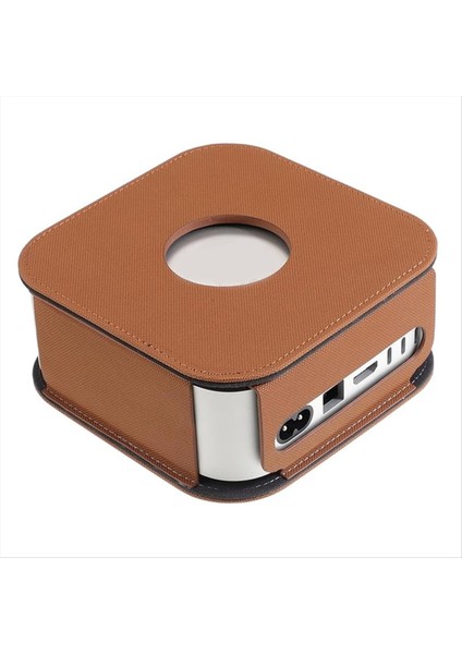 Mac Mini M4/m4 Pro Masaüstü Bilgisayar Cilt Kollu Toz Geçirmez Kapak Şok Dayanıklı Kahverengi (Yurt Dışından)