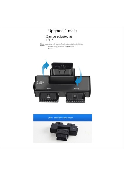 Obd2 One Iki Adaptör Teline Bölünmüş 16 Pin 16 Çekirdek Obd Genişletme Kablosu Konektörü Kablosu DC5521 ile Universal (Yurt Dışından) fırsatları