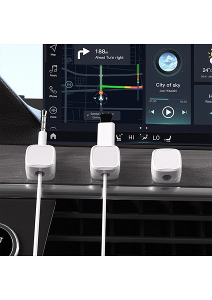 12 Pack Manyetik Kablo Yönetimi Klipleri Telefon Elektrik Şarj Kablosu Tutucu Masaüstü Kablosu Organizatör Siyah (Yurt Dışından) fiyatları