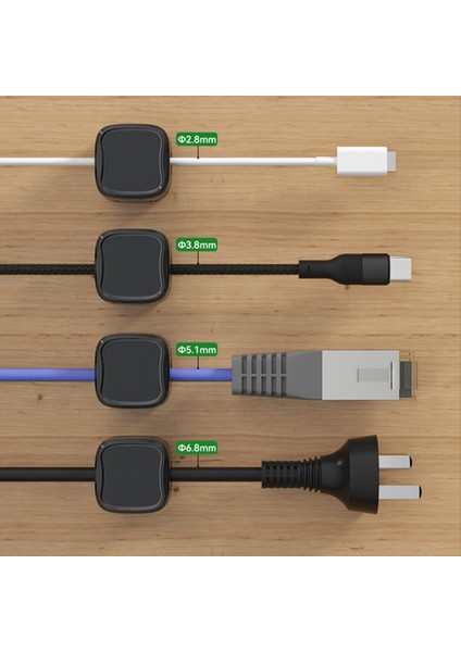 12 Pack Manyetik Kablo Yönetimi Klipleri Telefon Elektrik Şarj Kablosu Tutucu Masaüstü Kablosu Organizatör Siyah (Yurt Dışından) fırsatları