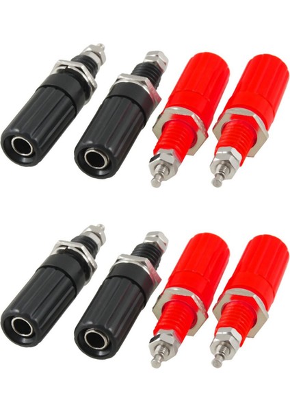 8 Pcs Metal Gövde 4mm Dişi Muz Soketi 7mm Iplik Bağlama Sonrası Terminaller (Yurt Dışından)