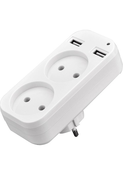 Duvar USB Fiş Adaptörü Çift Soket Çıkışı Telefon Ücreti Çift USB Port 5V 2A USB Electrique Outlet Ab Fişi (Yurt Dışından) indirimleri