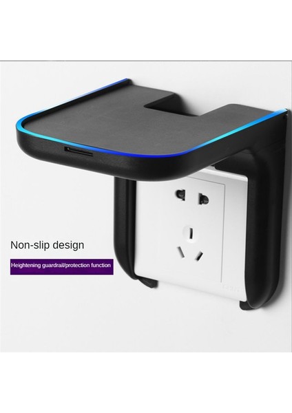 Duvar Soket Rafı Yok Zeki Ses Braketleri Için Uygun Soket Rafı Banyo Depolama Organizatör Beyaz (Yurt Dışından) indirimleri