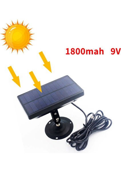 2x Dış Mekan 9V 1800MAH Güneş Paneli Pil Şarj Cihazı Suntek HC300 HC350 HC550 HC700 HC800 S990 S880 680 S80M (Yurt Dışından) modelleri