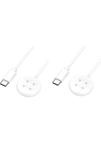 Google Watch 2 Charger Için 2x Google Pixel Watch2 Çok Fonksiyonlu Uygun Manyetik Şarj Kablosu Beyaz A (Yurt Dışından)