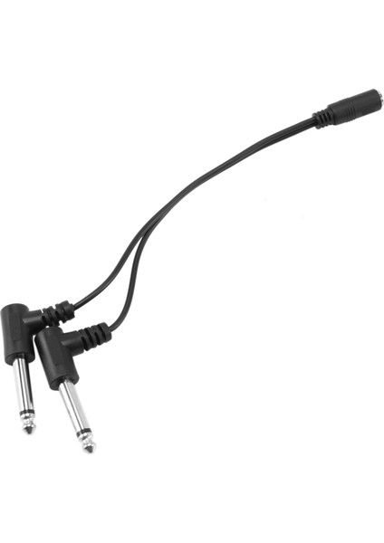 3pcs 3 5mm Mini 1/8 Inç Trs Stereo Dişi Kriko - Çift 1/4 6 35MM Erkek Fiş Mono Ts Sağ Açılı Adaptör Kablosu (Yurt Dışından) fiyatları