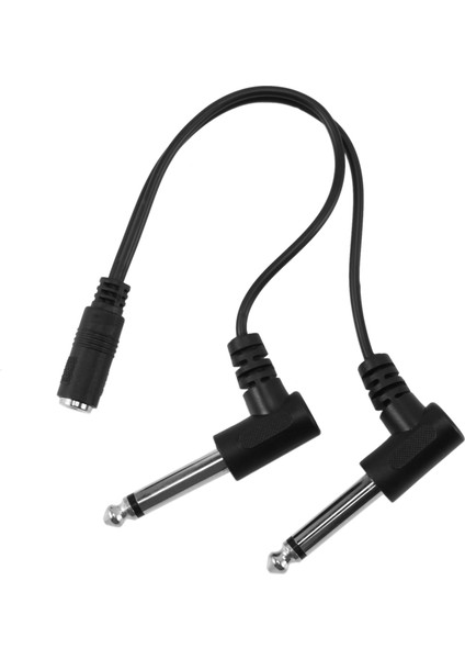 3pcs 3 5mm Mini 1/8 Inç Trs Stereo Dişi Kriko - Çift 1/4 6 35MM Erkek Fiş Mono Ts Sağ Açılı Adaptör Kablosu (Yurt Dışından) indirimleri