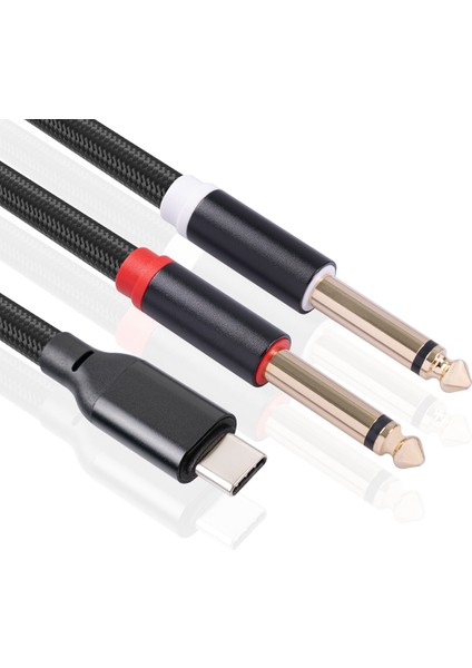 USB C - Çift 6 35MM Ses Stereo Kablo Tipi C - Smartphone Multimedya Hoparlörleri Için Çift 6 35MM Ses Kablosu 3 3ft/1metreler (Yurt Dışından) indirimleri