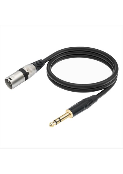 1/4 Inç - Xlr Erkek Dengeli Sinyal Bağlantı Kablosu 6 35MM - Xlr Yama Kablosu Mikrofon Dengeli Kablo 500CM (Yurt Dışından) fiyatları