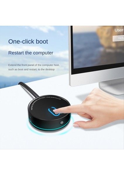 Bilgisayar Masaüstü Anahtarı Internet Cafe Universal Usb3 0 Ana Desktop Harici Güç Uzantı Düğmesi Sesli USB Çıkış (Yurt Dışından)