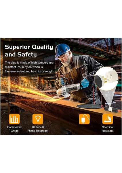 2 Pack 5-15P Elektrikli Erkek Fiş Eidleri Değiştirme 3 Çılgın Düz Bıçak Uzatma Kablosu Bizi Fişe (Yurt Dışından) fırsatları