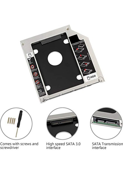 2 Pcs Aksesuarlar 1 Pcs Sata 2 HDD Hd SSD Muhafaza Sabit Sürücü Caddy Case Tepsisi ve 1 Pcs Sata Sabit Sürücü Adaptör Kablosu (Yurt Dışından) indirimleri