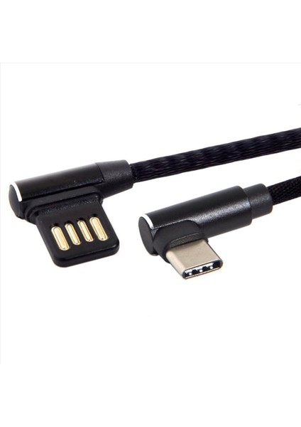 5x Usb-C 3 1 Tip-C Ila Sol Açılı 90 Derece USB 2 0 Veri Kablosu Tablet ve Telefon Için Kollu Veri Kablosu 15CM (Yurt Dışından) modelleri
