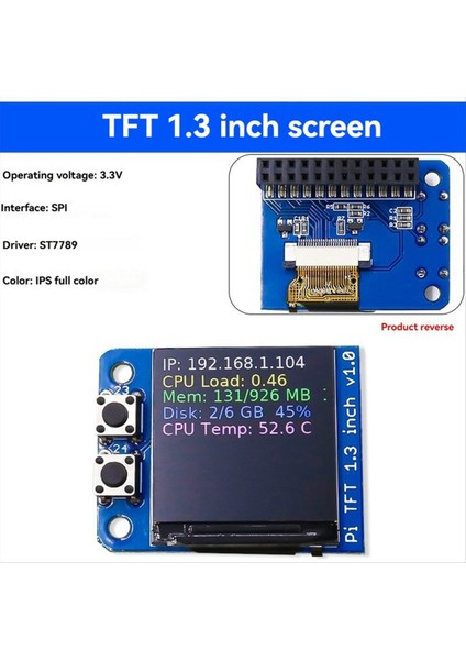 Raspberry Pi Pio Için Spı Arayüzü ile Tft Ekran Modülü 1 14 Inç Tam Renkli Ekran (Yurt Dışından) fırsatları