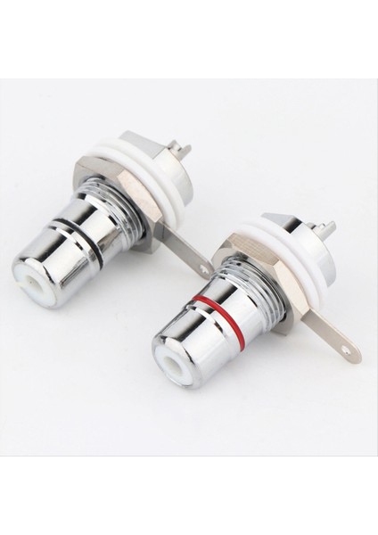10PCS Rhodium Placated Rca Soketi Rca Dişi Panel Montaj Ses Terminali Rca Panel Montaj Şasi (Yurt Dışından) indirimleri