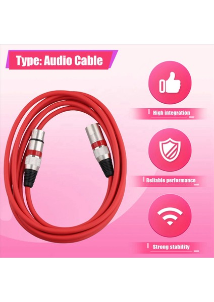 Xlr Erkek - Kadın Ses Kablosu Mikrofon Ses Kartı Mikseri 3 Çekirdek Dengeli Kablo Dmx Aşamalı Aydınlatma Kontrol Kablosu (Yurt Dışından) fırsatları