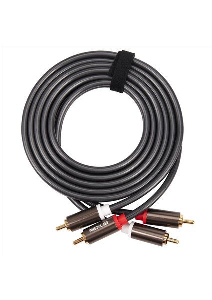 2x Rexlis 2 Rca Ila 2 Rca Erkek - Erkek Hifi Ses Kablosu Ofc Av Hoparlör Tel Tv DVD Amplifikatör Subwoofer Soundbar 1 8m (Yurt Dışından) fırsatları