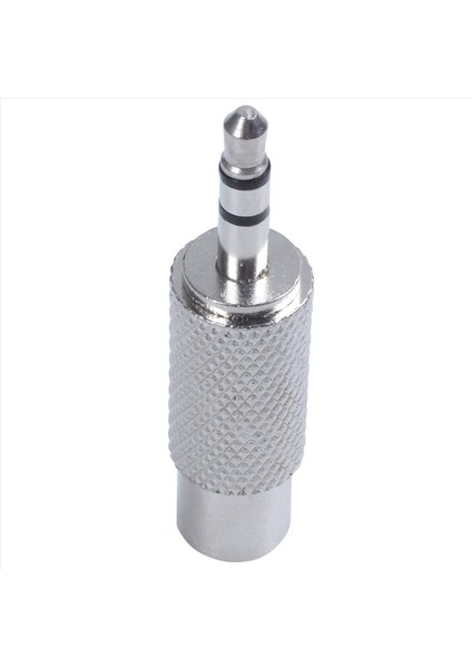 3pcs 3 5mm Stereo Erkek - Rca Mono Kadın Ses Adaptörü Gümüş (Yurt Dışından) fiyatları