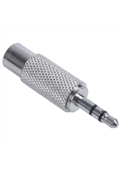 3pcs 3 5mm Stereo Erkek - Rca Mono Kadın Ses Adaptörü Gümüş (Yurt Dışından) modelleri