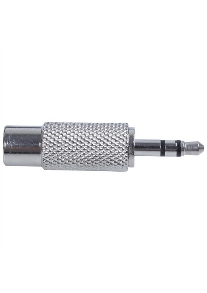 3pcs 3 5mm Stereo Erkek - Rca Mono Kadın Ses Adaptörü Gümüş (Yurt Dışından) fırsatları