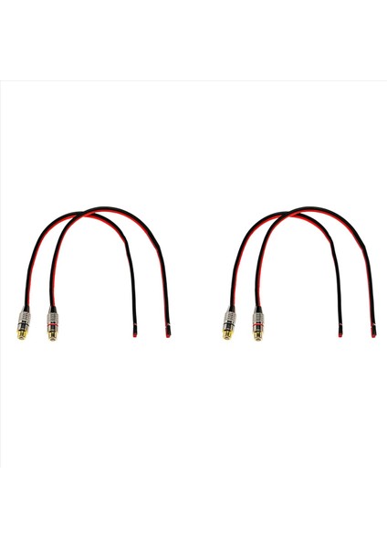 4x Hoparlör Tel 14 Awg Fono Rca Dişi Jak 2 Kanal (Yurt Dışından)