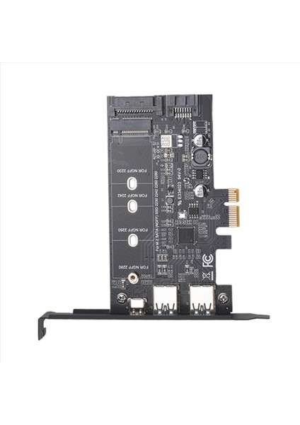Pcı-E-Usb 3 0 Pcı Express Kartı Icler 1 USB C ve 2 USB A Bağlantı Noktaları M 2 Nvme-Pcıe 3 0 Adaptör Kartı Braket ile (Yurt Dışından) fırsatları