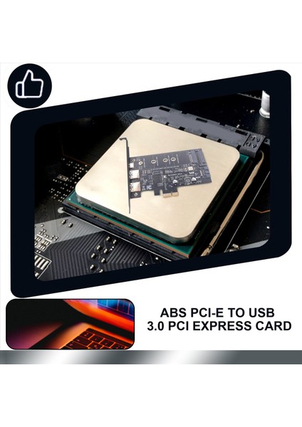 Pcı-E-Usb 3 0 Pcı Express Kartı Icler 1 USB C ve 2 USB A Bağlantı Noktaları M 2 Nvme-Pcıe 3 0 Adaptör Kartı Braket ile (Yurt Dışından) indirimleri