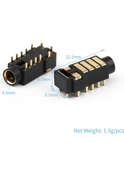 12 Pim 4 4mm 5 Kutuplu Stereo Kulaklık Dengeli Dişi Fiş Ses Jakı Metal Adaptör Tel Konektörü (Yurt Dışından) fiyatları