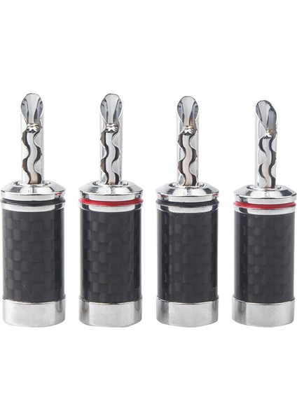 16PCS Banana Tapaları Hi-End Hifi Dıy Karbon Fiber Bakır Kaplamalı Rodyum Elektrik Sesli Kriko Banana Konektör Fişi (Yurt Dışından) fiyatları