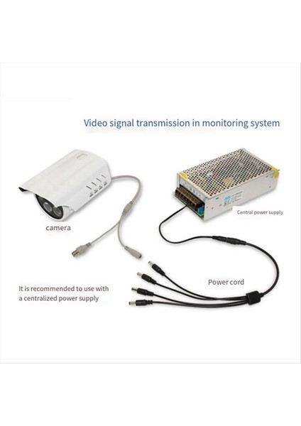 Dc 1 4 Güç Kablosu 1&#39 De 1 Out Branch Cable 12V Merkezi Güç Kaynağı Izleme Kamera Aksesuarları (Yurt Dışından) modelleri