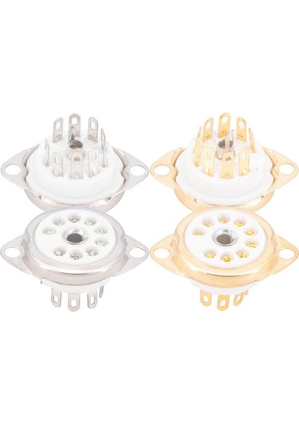 20PCS Pcb 9pin Seramik B9A Vakum Tüpü Soket Ses Hifi Dıy Amp&#39 Leri 12AX7 12AU7 12AT7 Gümüş Kaplama ve Altın Kaplama (Yurt Dışından) modelleri