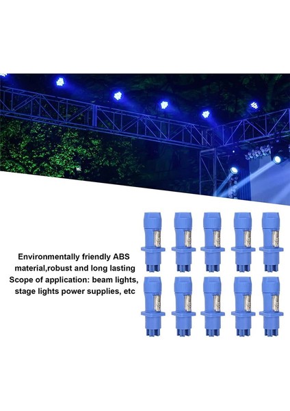 3 Pin Ac Power Con Erkek ve Dişi Kafa Konektörleri Işın Işığı Aşaması Işık Gücü Için Sinyal Giriş Jakı (Giriş) (Yurt Dışından) modelleri